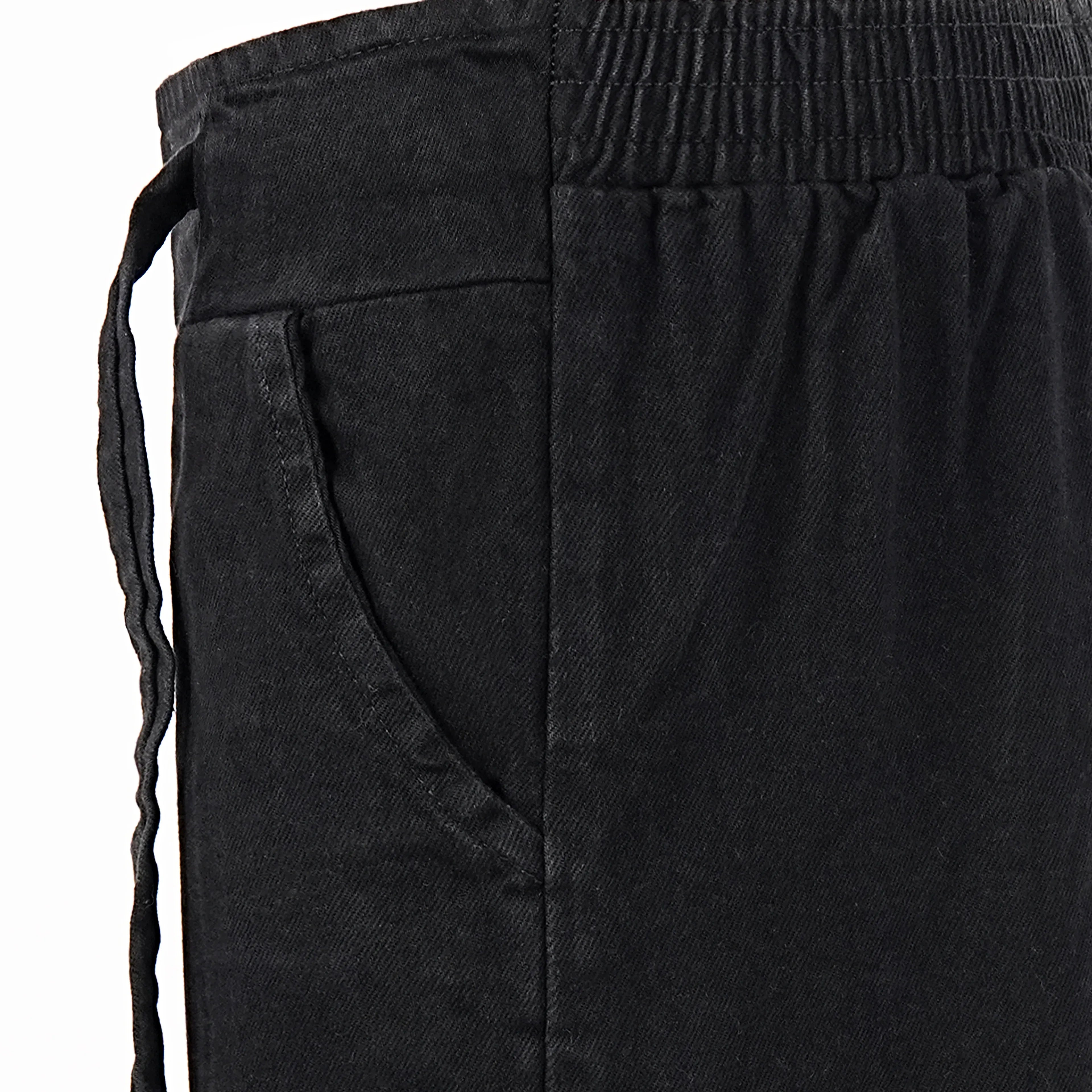 Women’s Wide Leg Drawstring Denim Pants - Set of 2 Pieces