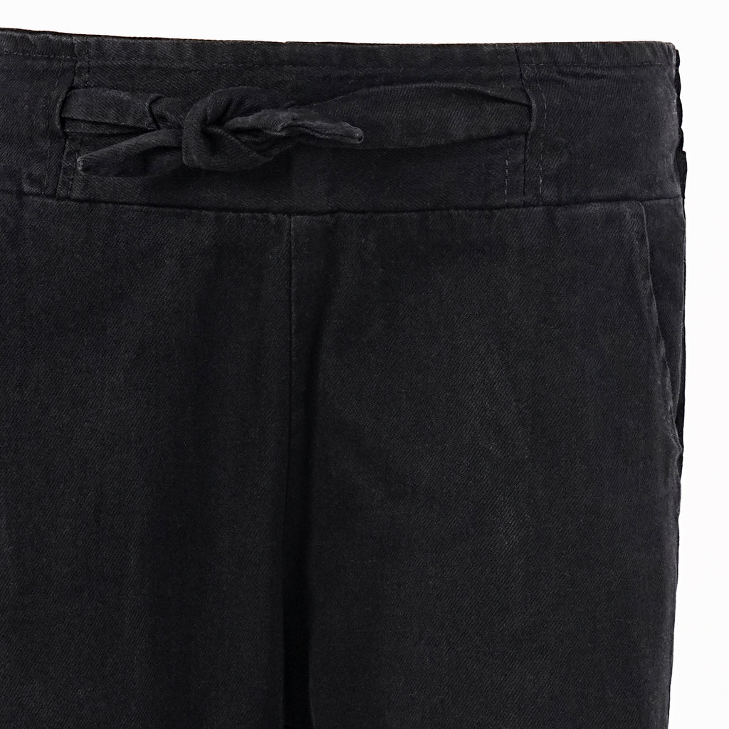 Stylish Women’s Soft Denim Plazzo Pants - Black