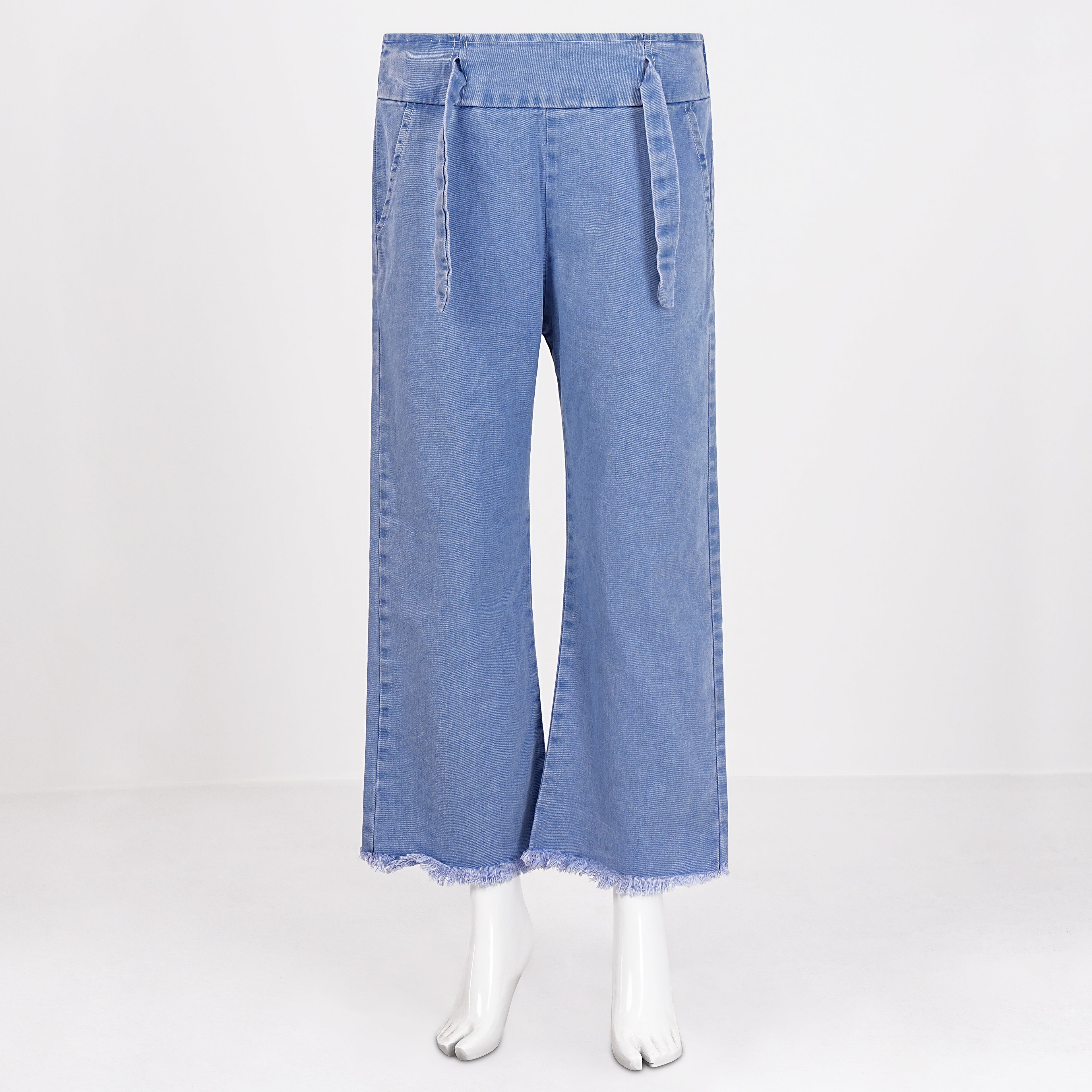 Stylish Women’s Soft Denim Plazzo Pants