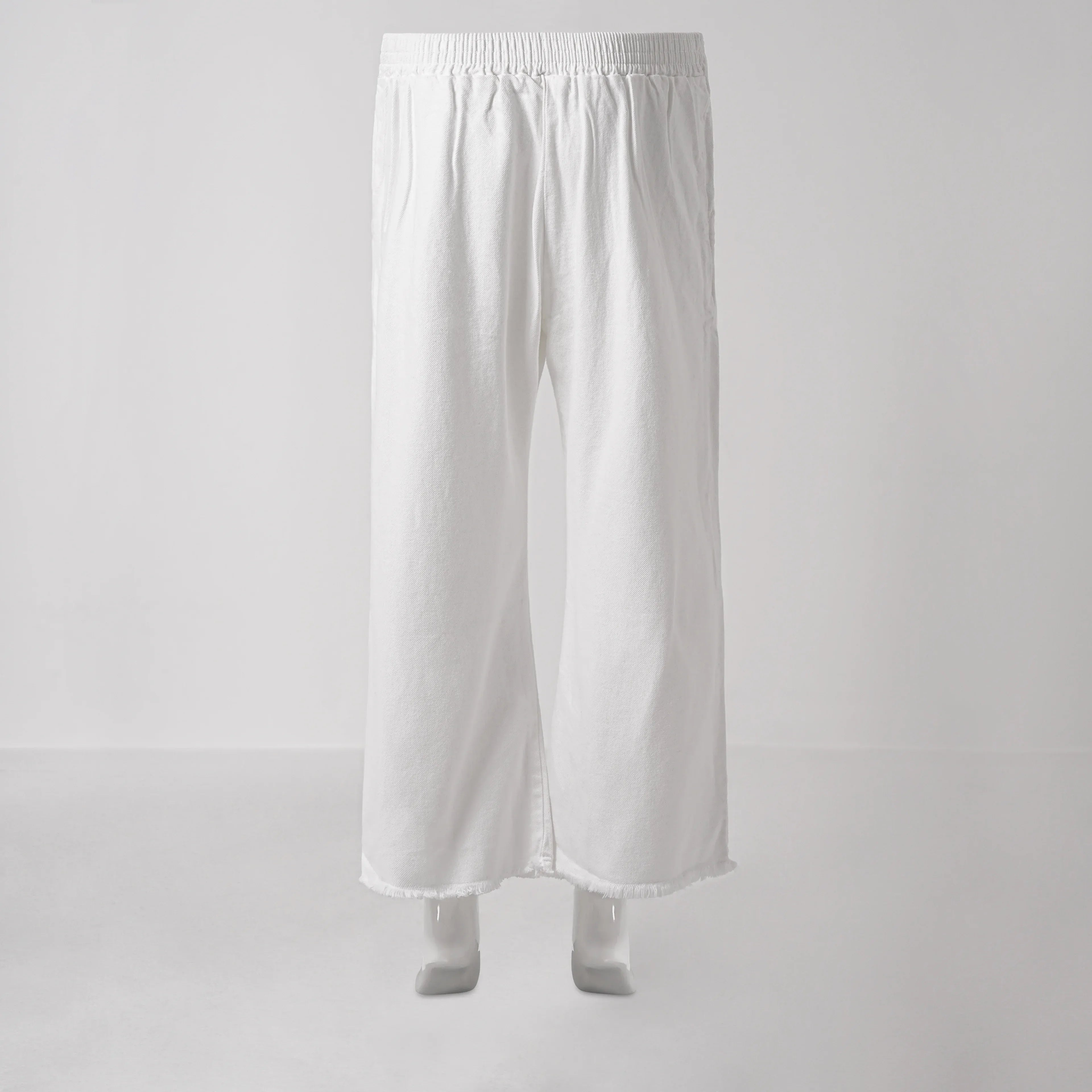 Women’s Wide Leg Drawstring Denim Pants - Set of 2 Piece