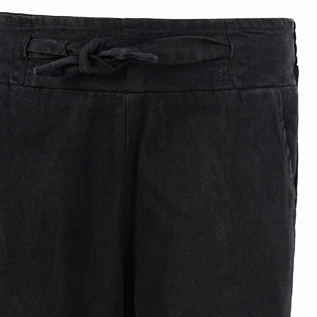 Women’s Wide Leg Drawstring Denim Pants - Set of 4 Pieces